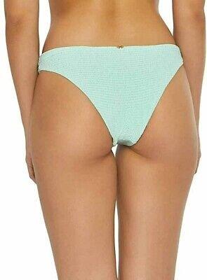 NWT Pilyq PQ Azura M Smocked Tab FULL Bikini Bottoms Mint Green 116076