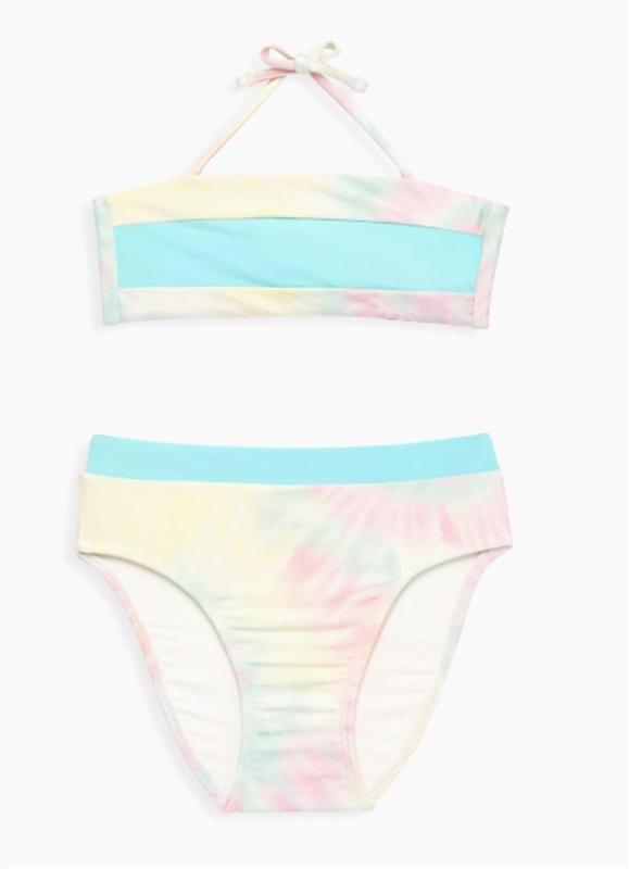 NWT PQ PIlyq 4 Girls Utopia Color Block Bikini Top & Bottom 116113