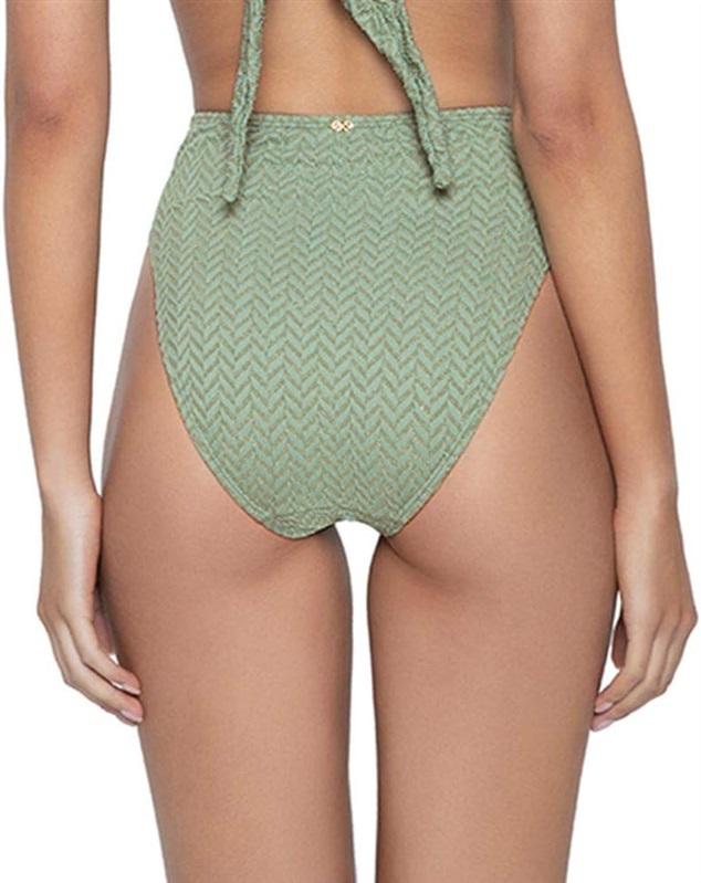 NWT Anthropologie Pilyq M Aquarius Hillary High Waist Teeny Bikini Bottom 11616