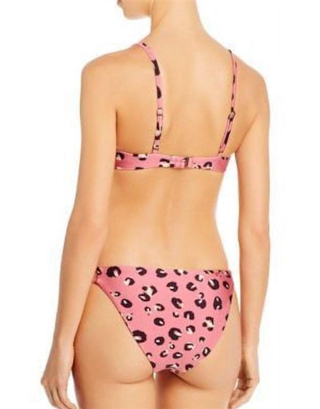 NWT Red Carter L Blondie Leopard Pink Bikini Swim Bottom 116277