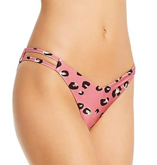 NWT Red Carter L Blondie Leopard Pink Bikini Swim Bottom 116277