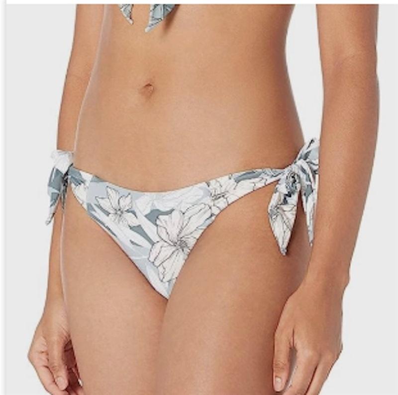 NWOT Seafolly Copacabana 8 USA TIE-SIDE BIKINI BOTTOM Sage Green 116278