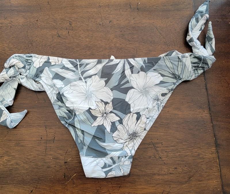 NWOT Seafolly Copacabana 8 USA TIE-SIDE BIKINI BOTTOM Sage Green 116278