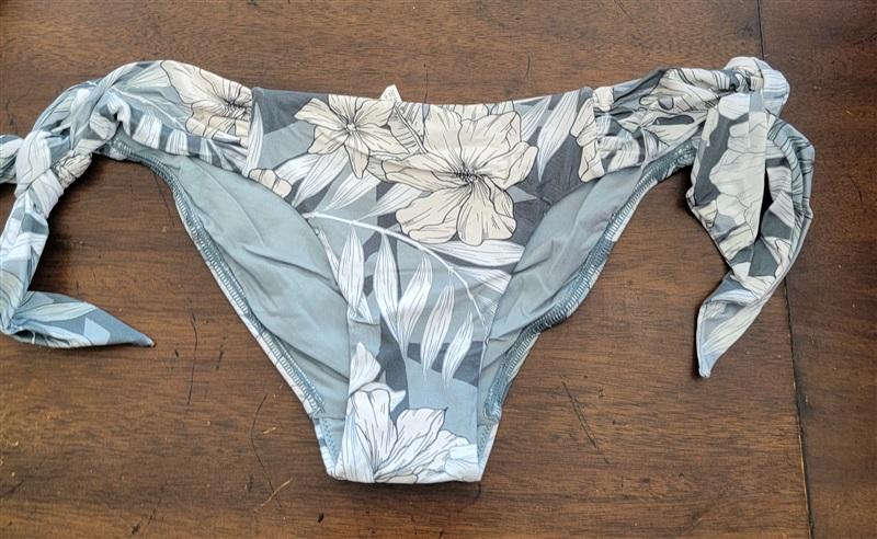 NWOT Seafolly Copacabana 8 USA TIE-SIDE BIKINI BOTTOM Sage Green 116278