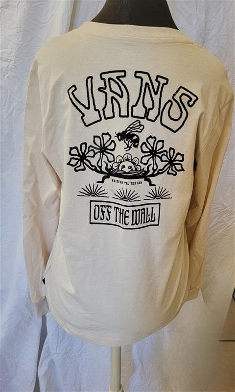 NWOT VANS M Friends Forever Tan LONG SLEEVE T-Shirt 116291