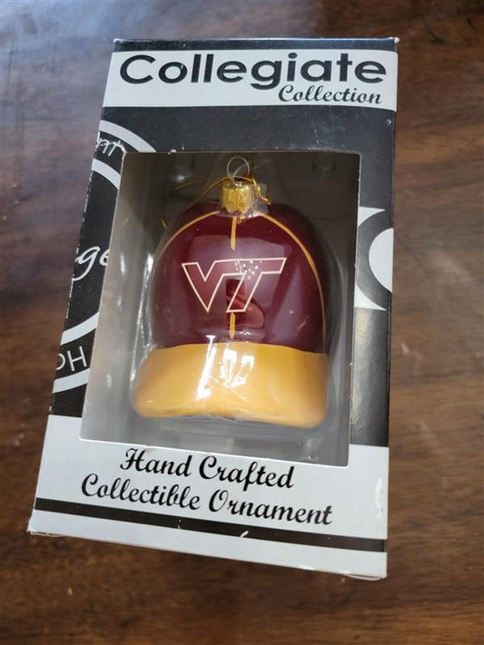NEW Sterling Christmas Ornament Virginia Tech Baseball Hat 116299