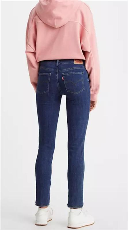 NWT Levis 25 Skinny 711 Distressed Dark Wash 116305