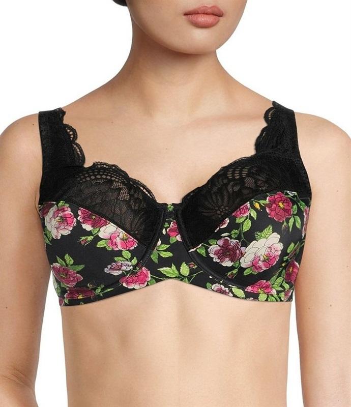 NWT Modern Movement 40g Full-Cvg Microfiber Underwire Bra Floral 116323