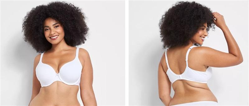 NWTD Lingerie Cacique 38C T-Shirt Bra Lightly Lined White 116334