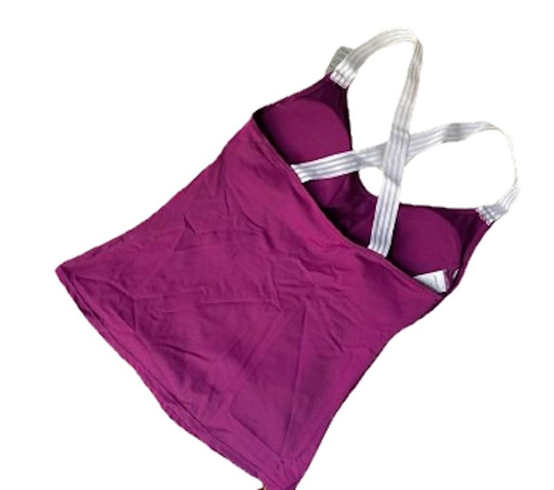 NWT Marika S Magenta Lust Tankini Swimsuit 116354