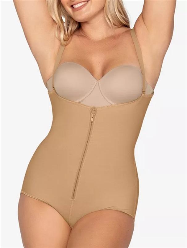 NWT Leonisa M Firm Tummy-Control WYOB Power Slim Bodysuit Shaper 018478 116423