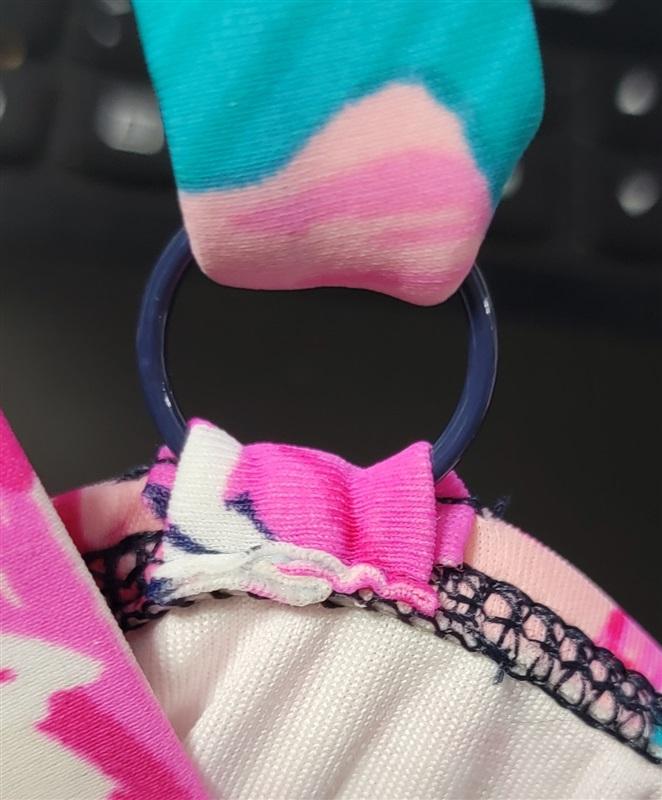 NWTD Kim Rogers M Floral Double Ruffle Swim Dress 116453