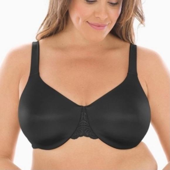 NWOTD Soma 42DD Sensuous Sides 3" Minimizer Underwire Bra Black 116461