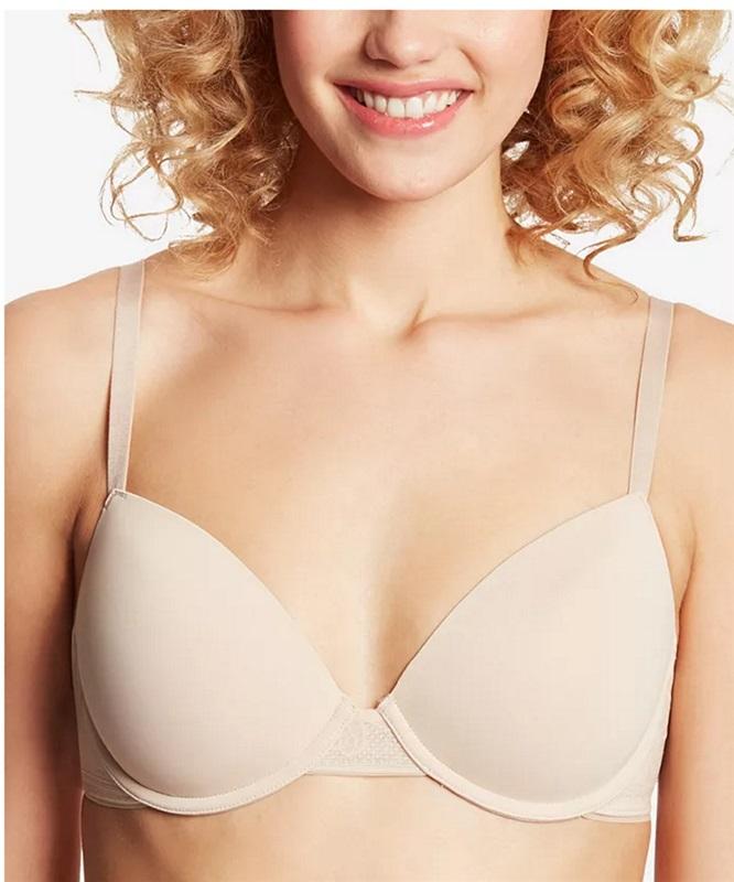 NWT Maidenform 34B Comfort Devotion Ultimate Demi Bra DM9410 Beige 116469
