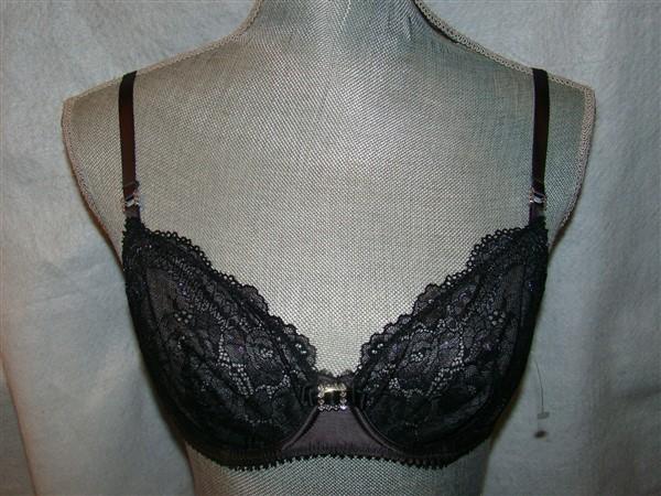 NWT Pleasure State 32D Layla Belle black underwired bra 116562