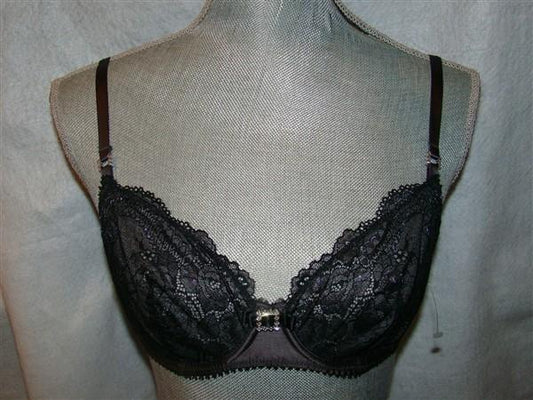NWT Pleasure State 32D Layla Belle black underwired bra 116562