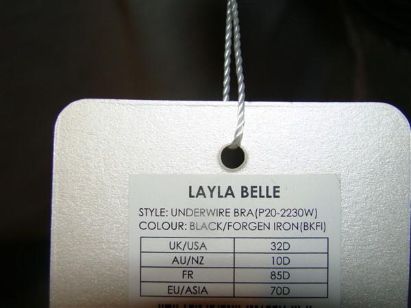 NWT Pleasure State 32D Layla Belle black underwired bra 116562