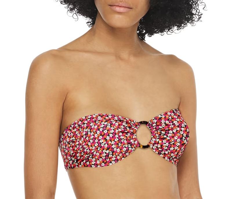 NWOT Solid & Striped Tati S Floral Ring Bandeau Bikini Swim Top & Bottom 116575