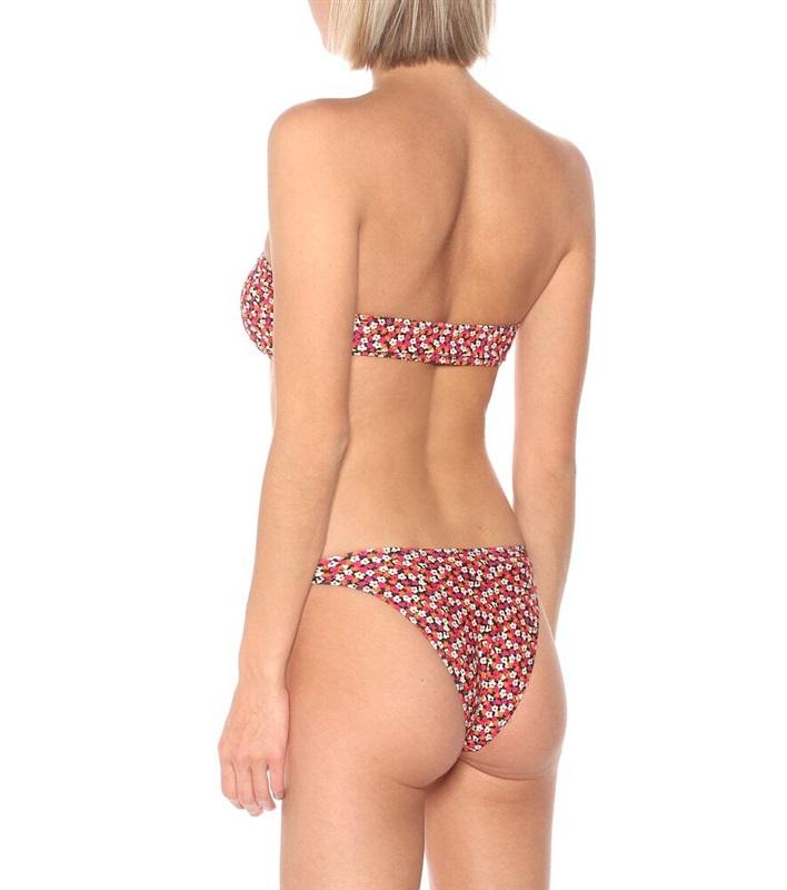 NWOT Solid & Striped Tati S Floral Ring Bandeau Bikini Swim Top & Bottom 116575