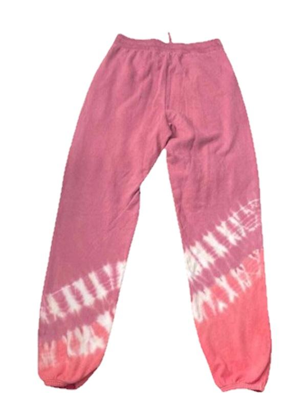 NWOT Michael Stars M Tie Dy Sweat Pants Pink 116576