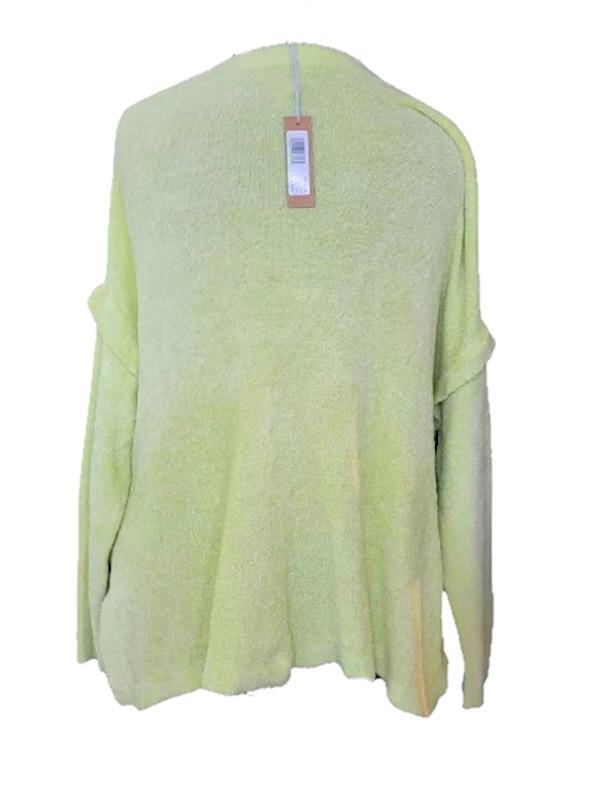 NWT Hello Nite Ruffle Super Soft Oversize Sweater Green 116589