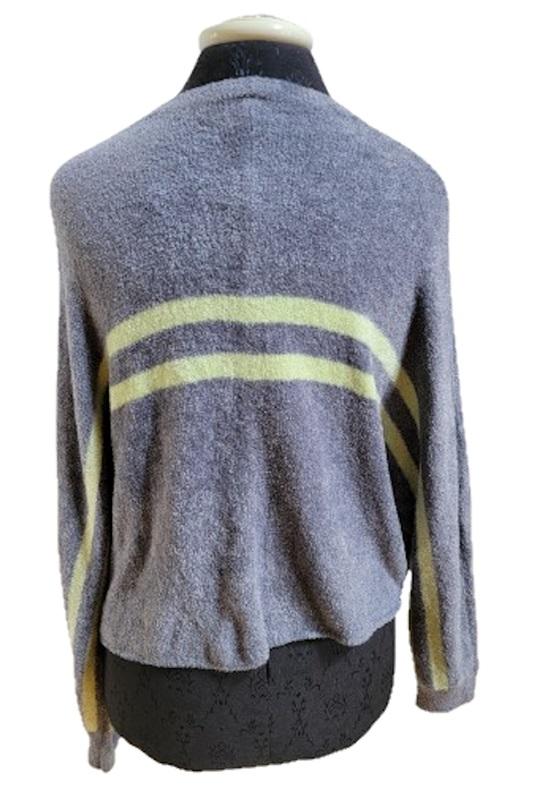NWT Hello Nite Striped Dolman Super Soft Oversize Sweater Green 116607