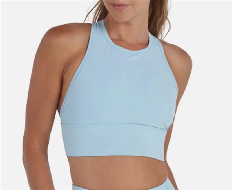 NWT Thrive Societe M T-Back Sports Bra Spun Sugar Blue 116620
