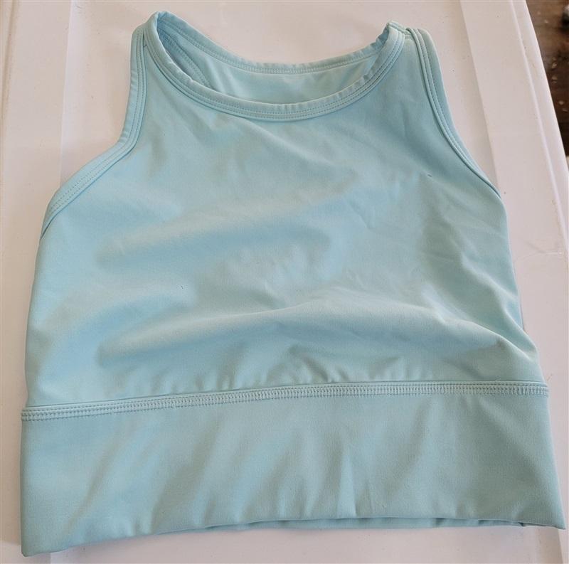 NWT Thrive Societe M T-Back Sports Bra Spun Sugar Blue 116620