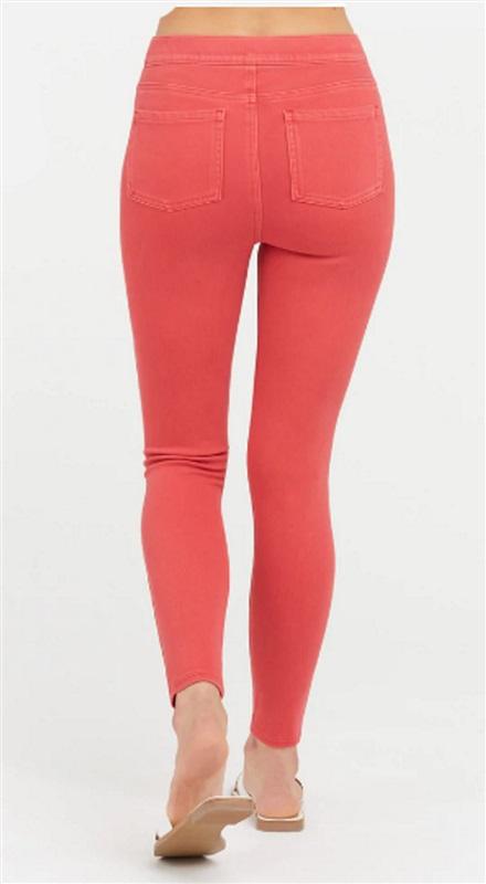 NWT Spanx Jean-Ish S Ankle Leggings Island Red 20018R Jeggings 116634