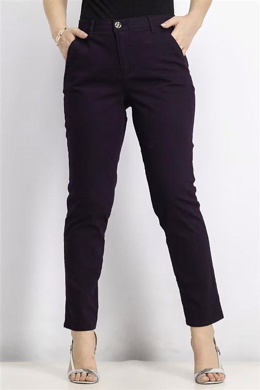 NWT Democracy 14 Jori Straight Leg Pants Dark Purple 116636