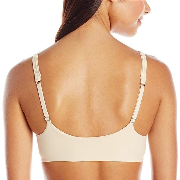 NWOT Hanes 38B Ultimate Bra front Close T-Shirt Bra HU01 Beige 116650
