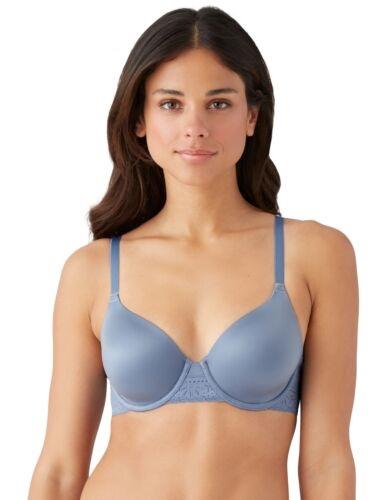 NWT b.tempt'd Wacoal 36B Future Foundation Lace Contour Bra 953253 Blue 116659