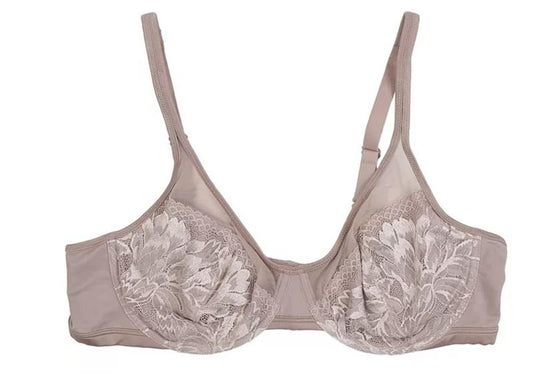 NWOT Bali 38C One Smooth U Convertible Minimizer Underwire Bra 3386 Taupe 116661