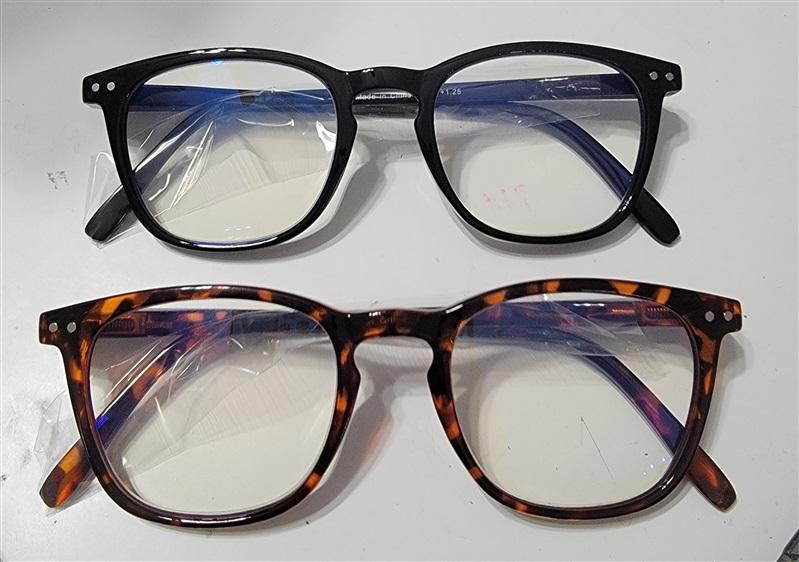 NWT Norperwis 2PR Tortoiseshell & Black LG Round .75 Reading Glasses 116674