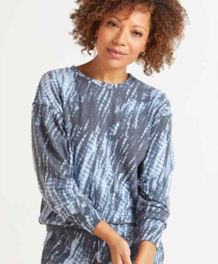 NWOT Michael Stars M Gigi Crew Neck Long Sleeve Brushed Knit Sweatshirt 116681