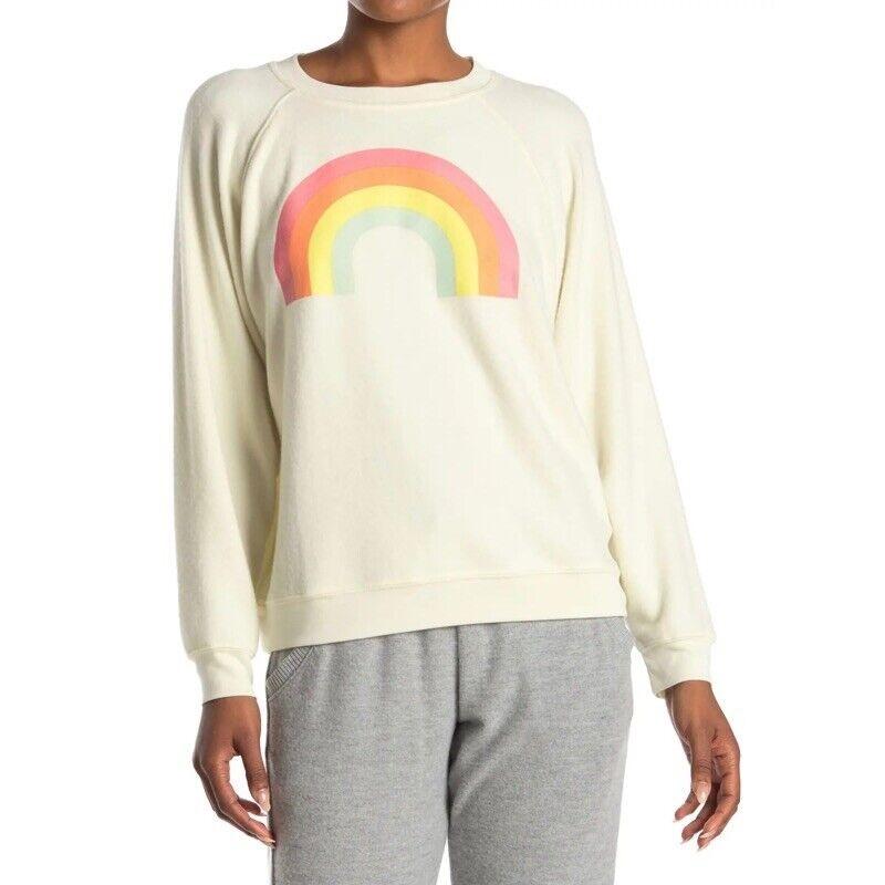 NWT Wildfox M After The Rain Rainbow Sweatshirt #116682