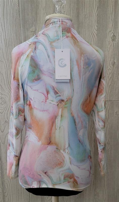 NWOT Calme XL Surf Shirt Pastel Swirls 116685
