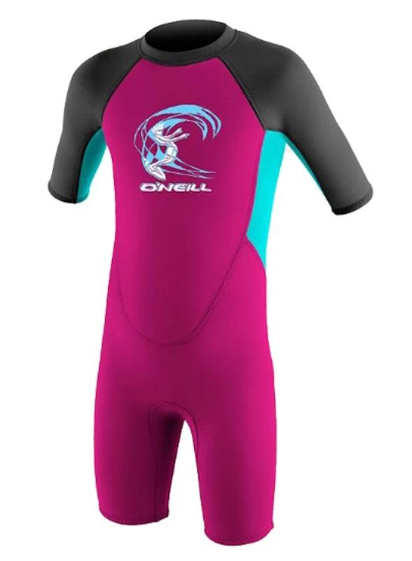 NWT O'Neal 4 Toddler Reactor II 2mm Spring Wetsuit Pink Blac 116715