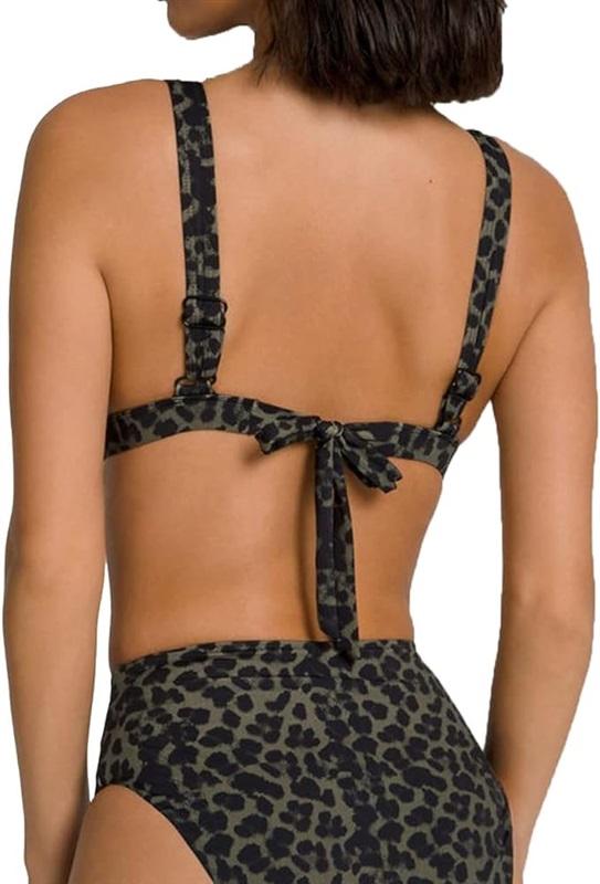 NWOT Good American Khloe Sexy Boost Wide Band Bikini Top 116727