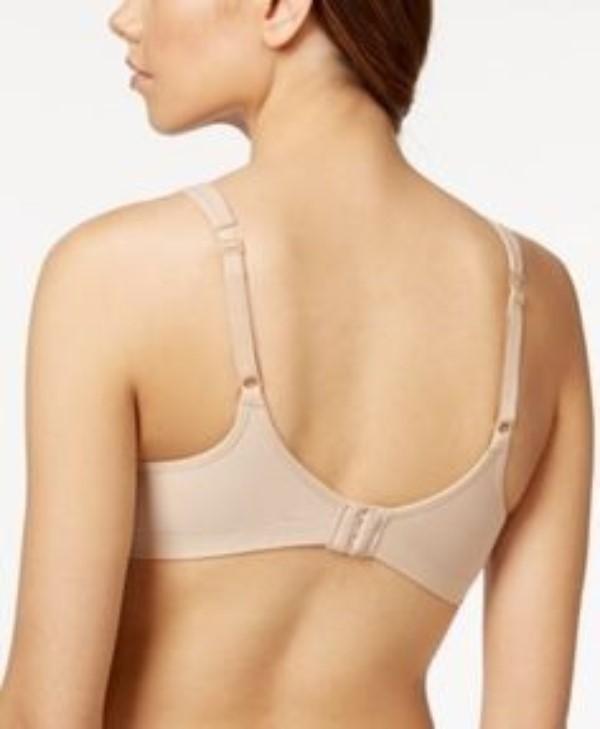 NWT Bali 42B Comfort Revolution Wirefree Bra 3463 Beige Chevron 116738