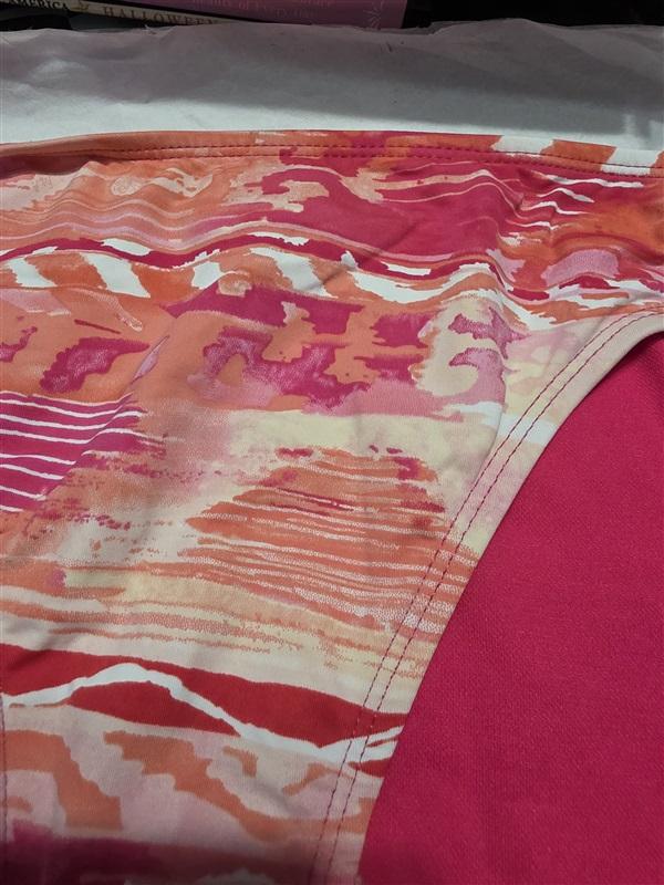 NWT Ralph Lauren 8 Calypso Ikat Print Hipster Swim Bikini Bottom Coral 116780