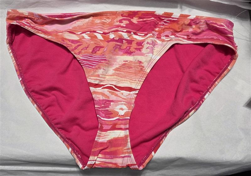 NWT Ralph Lauren 8 Calypso Ikat Print Hipster Swim Bikini Bottom Coral 116780