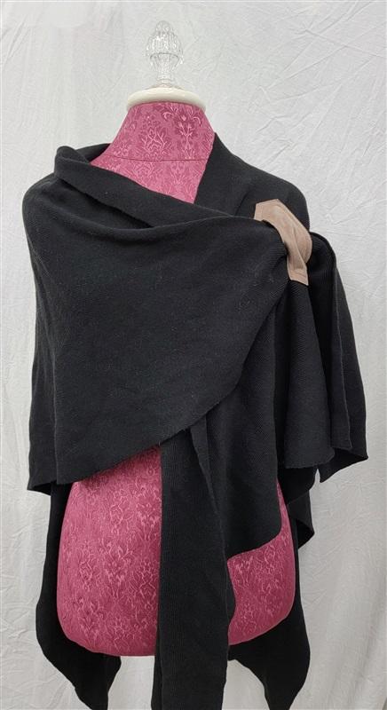 NWOTD Soft Surroundings Stassi Scarf Wrap Charcoal Black 116820