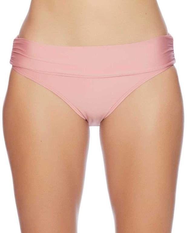 NWT Luxe By Lisa Vogel XL Bliss Pink Banded Bikini Swim Bottom 116833