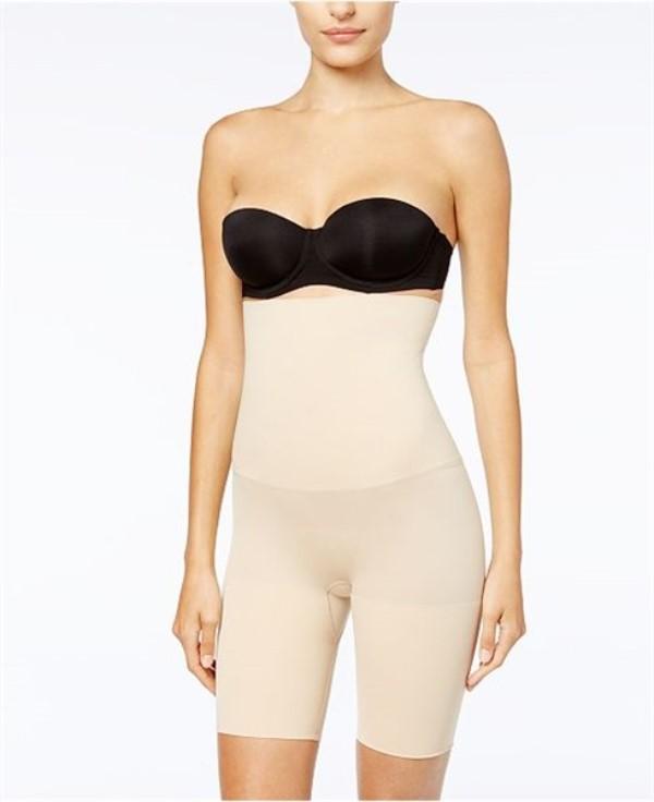 NWOT Maidenform M Control It Hi Waist Thigh Slimmer 12622 Beige 116844