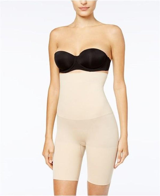 NWOT Maidenform M Control It Hi Waist Thigh Slimmer 12622 Beige 116844
