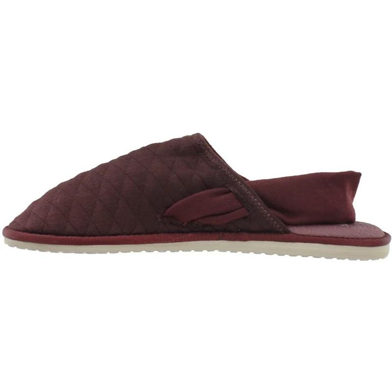 NWT Sanuk 9 Yoga Sling Cruz Quilted Slip On Slingback Flats Clog Burgundy 116876