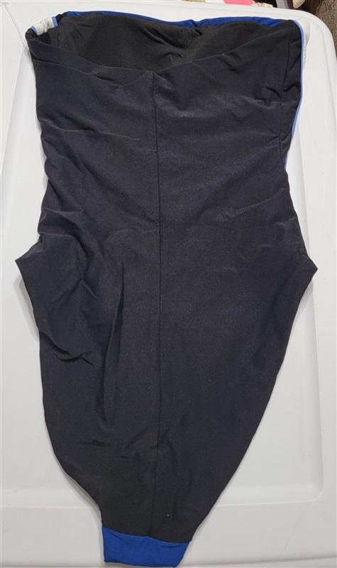 NWOT Robin Piccone 4 Sport Stripe Bandeau 1PC Swimsuit 116887