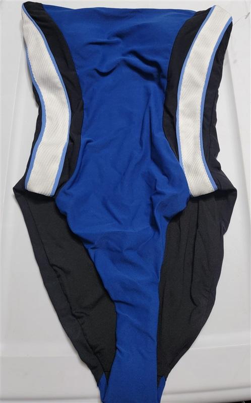 NWOT Robin Piccone 4 Sport Stripe Bandeau 1PC Swimsuit 116887