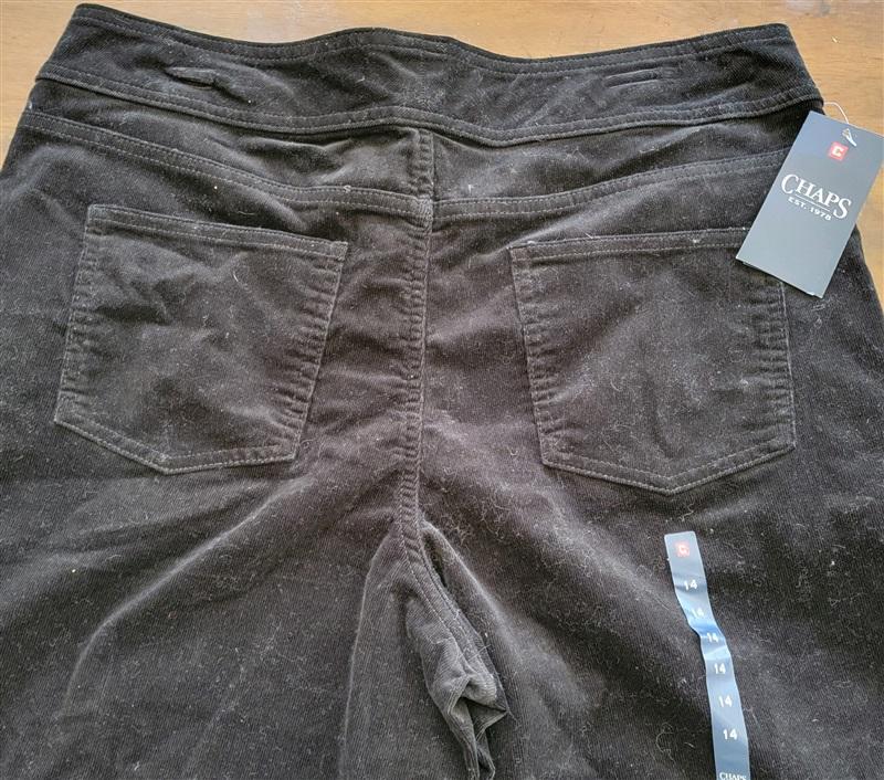 NWT Chaps 14 Pinwale Corduroy Cropped Pants 116891